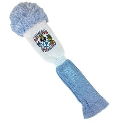 Official Coventry City FC Pompom Golf Fairway Wood Headcover 3 Official Coventry City FC Pompom Golf Fairway Wood Headcover