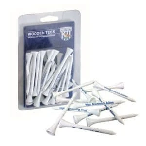 Official West Bromwich Albion FC Wooden Tees 3 Official West Bromwich Albion FC Wooden Tees