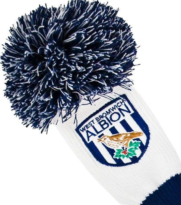 Official West Bromwich Albion Pompom Fairway Wood Headcover 3 Official West Bromwich Albion Pompom Fairway Wood Headcover